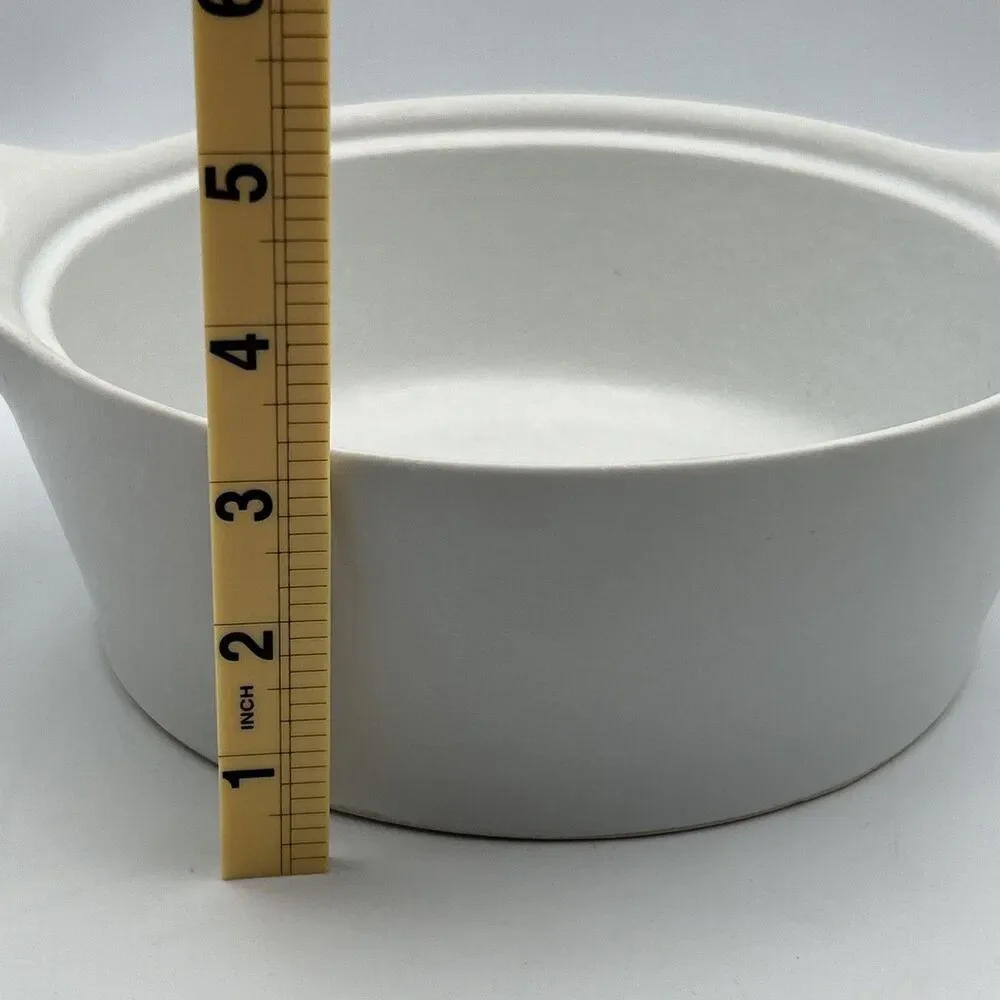 CorningWare Creations Stoneware Covered Casserole Oven Dish 1.5qt White